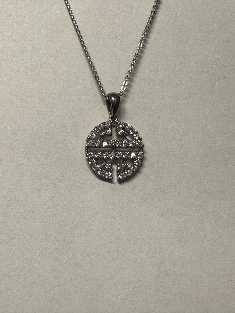New Women's 925 sterling silver Necklace with CZ pendant minimalist